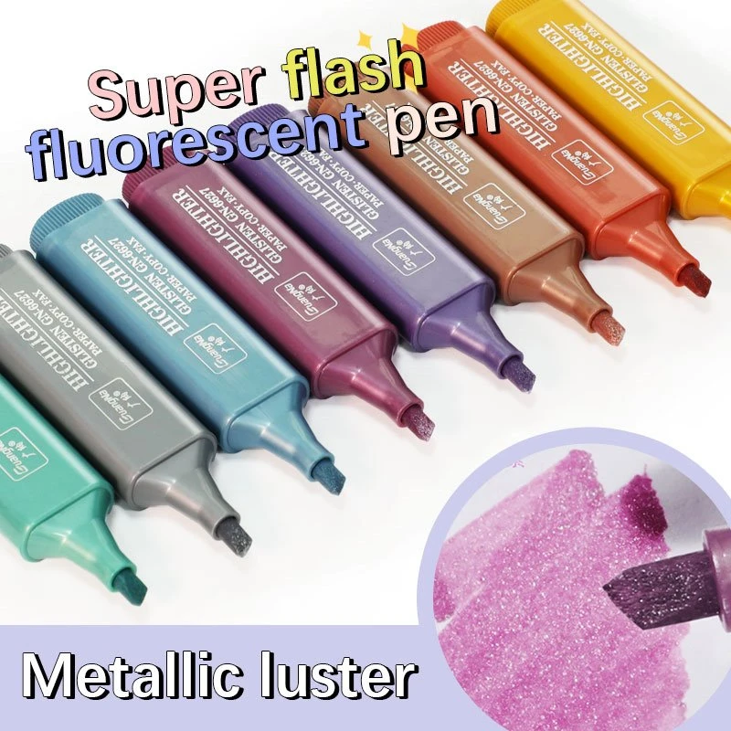 8 Dathanna Miotalach Aibhsithe Glitter Set
